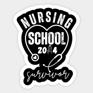 Nursing School Survivor, Nurse Graduation Sticker